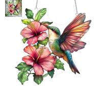 Acrylic Hanging Garden Suncatcher Robin On Branch,Garden Hanging Ornaments,Suncatchers for Windows,Robin Gifts,Sun Catchers for Garden,Garden Hanging Ornaments Outdoor,Robin Ornaments for Garden#11