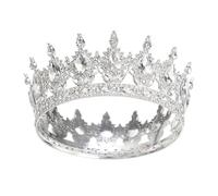 Acrylic Happy Birthday Cake Decoration, Dessert Toppers, Silver | Beautiful Acrylic Materials, Baroques Crowns, Dessert Accessories, Party Cake Decorations, Gold / silver Princess