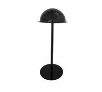 Acrylic Hat Stand With Dome Shaped Top For Shape Preservation Sturdy Round Base Clear Display Holder Suitable For Retail Displays Photography Props Home Organization , Black , Large 40cm Height