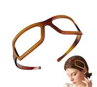 Acrylic Headbands for Women, Elastic Headbands for Girls, Non-Slip Glasses Frame Headband, Multifunctional Novelty Hair Accessories for Party, Date