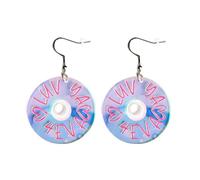 Acrylic Heart Cassette Tape Video Games Earrings Cute Gnomes Earrings for Women Valentine's Day Gift, Acrylic, No Gemstone