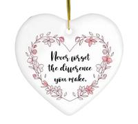 Acrylic Heart-Shaped Ornament,Thoughtful Thank You Gifts, Thinking of You Gifts, Well Done Gifts for Women, Special Friend, Keepsake Sympathy Gift, Positivity & Mental Health Gift