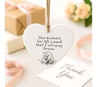 Acrylic Heart Thank You Keepsake - “Your Kindness Has Left a Mark” - Teacher Appreciation Gift, Employee Gift, Colleague Thank You, Gift for Friend