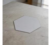 Acrylic Hexagonal Mirror Wall Panels 32 Pieces for Contemporary Home Decor DIY Wall Art on Smooth Interior Surfaces (Silver)
