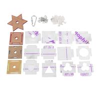 Acrylic Hexagram Multilayer Bird Biting Feeding Food Bowl Parrots Foraging Toy Pet Supplies Accessory Durable Detachable Intelligent Design for Parrots Cage Enrichment Activity