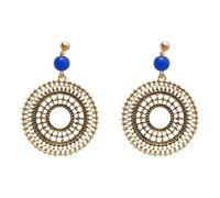 Acrylic hollow round earrings with a retro and niche style accessory for the ears