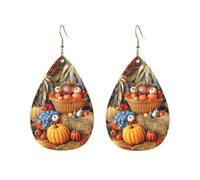 Acrylic Hoop Earrings for Women Dangle Earring Gold Fashion Boho Drop Dangle Earrings Autumn Harvest Thanksgiving Hypoallergenic Silver Teardrop Earring Jewelry Gift Valentine's Day, One Size, No