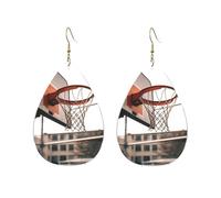 Acrylic Hoop Earrings for Women Dangle Earring Gold Fashion Boho Drop Dangle Earrings Basketball Shot Hypoallergenic Silver Teardrop Earring Jewelry Gift Valentine's Day, One Size, No Gemstone