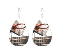 Acrylic Hoop Earrings for Women Dangle Earring Gold Fashion Boho Drop Dangle Earrings Basketball Shot Hypoallergenic Silver Teardrop Earring Jewelry Gift Valentine's Day, One Size, No Gemstone