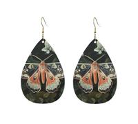 Acrylic Hoop Earrings for Women Dangle Earring Gold Fashion Boho Drop Dangle Earrings Beautiful Moth Hypoallergenic Silver Teardrop Earring Jewelry Gift Valentine's Day