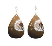 Acrylic Hoop Earrings for Women Dangle Earring Gold Fashion Boho Drop Dangle Earrings Blown Dandelion Blossom Hypoallergenic Silver Teardrop Earring Jewelry Gift Valentine's Day, One Size, No Gemstone