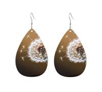 Acrylic Hoop Earrings for Women Dangle Earring Gold Fashion Boho Drop Dangle Earrings Blown Dandelion Blossom Hypoallergenic Silver Teardrop Earring Jewelry Gift Valentine's Day, One Size, No Gemstone