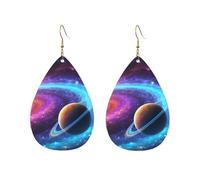 Acrylic Hoop Earrings for Women Dangle Earring Gold Fashion Boho Drop Dangle Earrings Colorful Solar System Hypoallergenic Silver Teardrop Earring Jewelry Gift Valentine's Day, One Size, No Gemstone