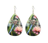 Acrylic Hoop Earrings for Women Dangle Earring Gold Fashion Boho Drop Dangle Earrings Dragonfly Insects Flowers Hypoallergenic Silver Teardrop Earring Jewelry Gift Valentine's Day, One Size, No