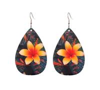 Acrylic Hoop Earrings for Women Dangle Earring Gold Fashion Boho Drop Dangle Earrings Hawaii Tropical Flower Hypoallergenic Silver Teardrop Earring Jewelry Gift Valentine's Day, One Size, No Gemstone
