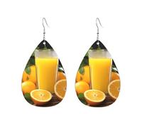 Acrylic Hoop Earrings for Women Dangle Earring Gold Fashion Boho Drop Dangle Earrings Oranges Orange Juice Hypoallergenic Silver Teardrop Earring Jewelry Gift Valentine's Day, One Size, No Gemstone