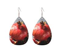 Acrylic Hoop Earrings for Women Dangle Earring Gold Fashion Boho Drop Dangle Earrings Pomegranate Hypoallergenic Silver Teardrop Earring Jewelry Gift Valentine's Day, One Size, No Gemstone