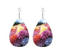 Acrylic Hoop Earrings for Women Dangle Earring Gold Fashion Boho Drop Dangle Earrings Rainbow Flower Sea Hypoallergenic Silver Teardrop Earring Jewelry Gift Valentine's Day, One Size, No Gemstone