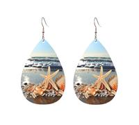 Acrylic Hoop Earrings for Women Dangle Earring Gold Fashion Boho Drop Dangle Earrings Seashells on the beach Hypoallergenic Silver Teardrop Earring Jewelry Gift Valentine's Day, One Size, No Gemstone