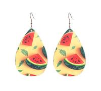 Acrylic Hoop Earrings for Women Dangle Earring Gold Fashion Boho Drop Dangle Earrings Summer Watermelon Hypoallergenic Silver Teardrop Earring Jewelry Gift Valentine's Day, One Size, No Gemstone