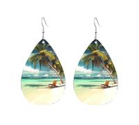 Acrylic Hoop Earrings for Women Dangle Earring Gold Fashion Boho Drop Dangle Earrings Tropical Holidays Hypoallergenic Silver Teardrop Earring Jewelry Gift Valentine's Day, One Size, No Gemstone
