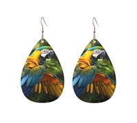 Acrylic Hoop Earrings for Women Dangle Earring Gold Fashion Boho Drop Dangle Earrings Yellow wings blue parrot Hypoallergenic Silver Teardrop Earring Jewelry Gift Valentine's Day, One Size, No