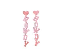 Acrylic HOWDY Glitter Drop Dangle Earrings Western Cowboy Cowgirl HOWDY Letters Earring for Women Country Concert Party Jewelry, Acrylic