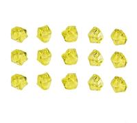 Acrylic Ice Rock Gems 200pcs Decorative Stones for Various Applications (yellow)