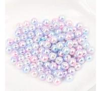 Acrylic Imitation Pearl Beads, Round 4mm Imitation Pearl Beads Multicolor Pack of 500 for Jewelry Making(101)