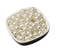 Acrylic Imitation Pearls, Pearls for Jewelry Makin ABS Imitation Pearl Beads Loose Round Beads for DIY Jewelry Making 4-16mm Multicolor(Beige,4mm 500pc)
