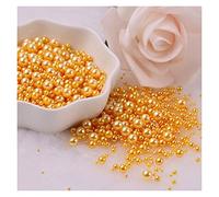 Acrylic Imitation Pearls, Pearls for Jewelry Makin Acrylic Imitation Flatback Pearl Beads Multicolor 3-8mm No Holes Pack of 200(19)
