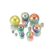 Acrylic Imitation Pearls, Pearls for Jewelry Makin Plastic Beads 3-12mm Acrylic Imitation Pearl Multicolor DIY Jewelry Making Accessories Pack of 360(11)