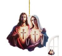 Acrylic Jesus Home Pendant - the Birth of Decoration | Sturdy Christmas Ornament, Festive Decoration for Christian Decorations, Family
