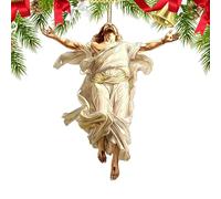 Acrylic Jesus Pendant 2D - Christmas Tree | Religious Christmas for Car, Rear View Mirror, Home, Window, Bedroom, Living Room | Christmas Spiritual of Faith