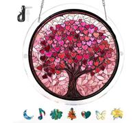 Acrylic Jigsaw Puzzle Suncatcher, Acrylic Suncatchers Window Hanging Puzzle, Acrylics Suncatcher Puzzles Kit, Stained Glass Jigsaw Puzzles Sun Catcher, For Home Doors Garden Decor, Gift (M,8.7in)