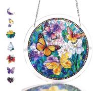 Acrylic Jigsaw Puzzle Suncatcher, DIY Sun Catcher Kits for Adults,83 Pieces Suncatchers Stained Glass Acrylic Puzzle Decoration for Home Decor,Acrylics Jigsaw Puzzles Gifts for Women Mom (04,Small)