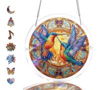 Acrylic Jigsaw Puzzle Suncatcher, DIY Sun Catcher Kits for Adults,83 Pieces Suncatchers Stained Glass Acrylic Puzzle Decoration for Home Decor,Acrylics Jigsaw Puzzles Gifts for Women Mom (13,Medium)