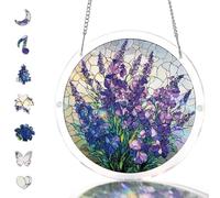 Acrylic Jigsaw Puzzle Suncatcher, DIY Sun Catcher Kits for Adults,83 Pieces Suncatchers Stained Glass Acrylic Puzzle Decoration for Home Decor,Acrylics Jigsaw Puzzles Gifts for Women Mom (14,Small)