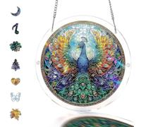 Acrylic Jigsaw Puzzle Suncatcher, DIY Sun Catcher Kits for Adults,83 Pieces Suncatchers Stained Glass Acrylic Puzzle Decoration for Home Decor,Acrylics Jigsaw Puzzles Gifts for Women Mom (24,Small)