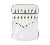 Acrylic Kalimba Thumb Piano - UV Printing Process, 17/21 Keys Clear Mbira Finger Piano Keyboard Music Instrument for Adults Beginner Children (Color : Dandelion_21Keys)