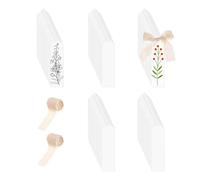 Acrylic Labels - 100pcs Clear Decor Acrylic with 2 Rolls of Ribbon - Reading Bookmarks | for Teachers, Workshop, School, Daily Office, Folder, Home,