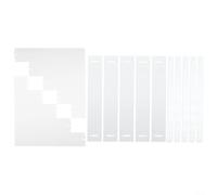 Acrylic Ladder Display Stand Transparent Tiered Riser for Figures Nail Polish Jewelry Clear Step Shelf Organizer for Home Party Office Decor(five floors)