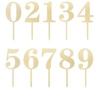 Acrylic Large Number Cake Topper 20 Pcs Reusable | Fits Cake Sizes, for Anniversaries and School Graduation Parties, Decorating Dessert Displays