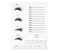 Acrylic Lash Display Board for Eyelash Extension Application | White Handheld Tray, Holds Selected Lashes, for Cosmetology School and Makeup Artist Use