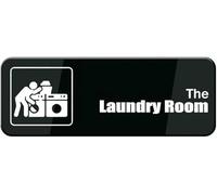 Acrylic Laundry Room Sign - Multi-Surface Adhesion for Home Laundry Closets, Office Building Laundry Facilities, and Commercial Laundromat Storefronts, 3x9 Inch.