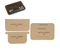 Acrylic Leather Template Kit for ID Card Holder Credit Bag Quilting Pattern DIY Craft Tool for Wallet Making Sewing Stencil for Leatherwork