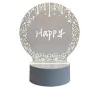 Acrylic LED Note Board Night Light, 3D DIY Painting Supplies, 4cm, A5 Acrylic Panel, Touch Dimmer, Neon Glow Effect, Erasable Markers, for Students Teens Bars Cafes