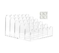 Acrylic Letter Tray, 5 Compartments, Document Holder, Transparent for Desk, Vertical Storage for Envelopes, Letters, Documents, Folders, Notebooks