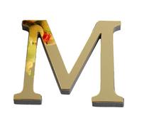Acrylic Letters for the Wall - Self-Adhesive 3D Alphabet Wall Stickers | Acrylic Mirror Wall Stickers, Wall Decorations for Living Room, Bedroom, Home Decor, Wall Stickers, Light Gold