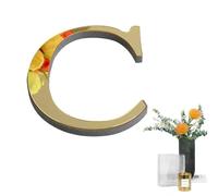 Acrylic Letters for the Wall - Self-Adhesive 3D Alphabet Wall Stickers, Light Gold Acrylic Letter Decals for Home Decor, Wall, DIY Art Wall for Home, Bedroom, Living Room